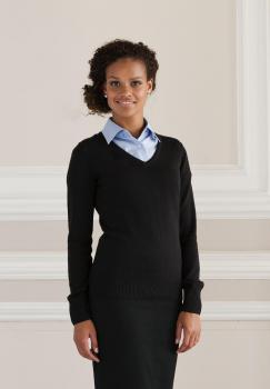 Artikelbild Ladies` V-Neck Knitted Pullover