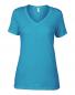 Ladies Sheer V-Neck Tee