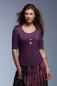 Women`s Tri-Blend Deep Scoop 3/4 Sleeve Tee