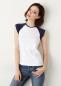 Cap Sleeve Contrast Raglan T-Shirt