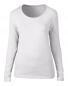 Ladies Sheer LS Scoop Tee