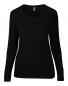 Ladies Sheer LS Scoop Tee