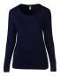 Ladies Sheer LS Scoop Tee