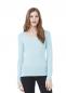 Sheer Mini Rib LS V-Neck T-Shirt