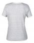 Ladies Fashion Striped V-Neck Tee