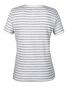 Ladies Fashion Striped V-Neck Tee