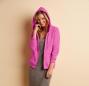 Ladies` Heavy Full Zip Hooded Sweat