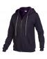 Ladies` Vintage Full Zip Hooded Sweat
