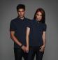 Ladies` Denim Collar Piqué Polo