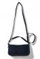 Denim Foldover Zipped Clutch