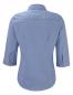 Popelin Bluse mit 3/4 Arm