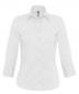 Popelin Bluse mit 3/4 Ärmeln