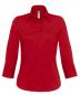 Popelin Bluse mit 3/4 Ärmeln