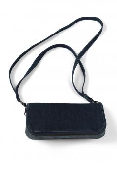 Artikelbild Denim Foldover Zipped Clutch